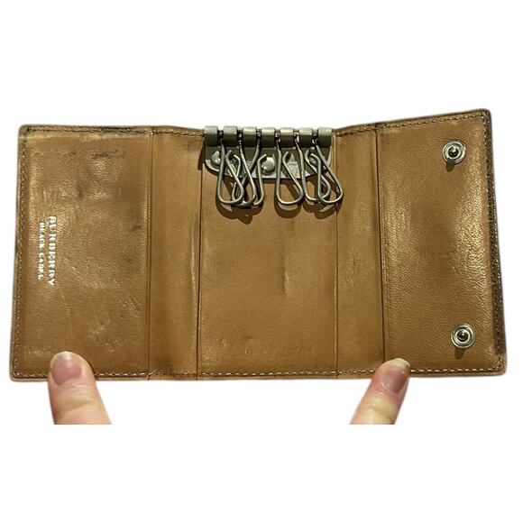 Burberry Black Label leather key case with six hooks for keys RARE - Picture 3 of 13